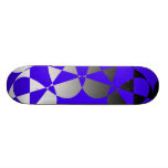 Bandera abstracta en azul tabla de skate