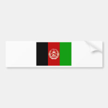 Bandera AF de Afganistán Etiqueta De Parachoque