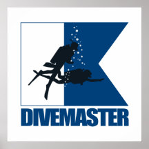 "Bandera alfa - Divemaster " Posters