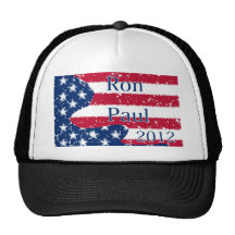 Bandera alterada de Ron Paul 2012 los E.E.U.U. Gorros