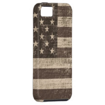 Bandera americana 5 del vintage iPhone 5 cárcasas