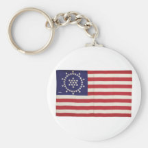 Bandera americana con 48 estrellas Whipple Llaveros