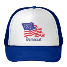 Bandera americana de Demócrata Gorro