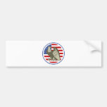 Bandera americana de Eagle Etiqueta De Parachoque