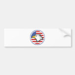 Bandera americana de Eagle Etiqueta De Parachoque