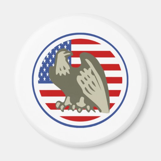 Bandera americana de Eagle Iman De Frigorífico