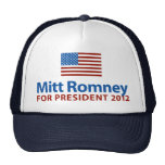 Bandera americana de Mitt Romney Gorro