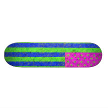 Bandera americana de neón patinetas personalizadas