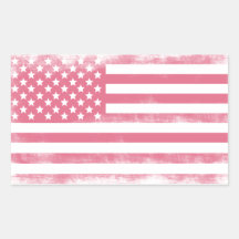 Bandera americana del Grunge rosado de moda Rectangular Altavoz