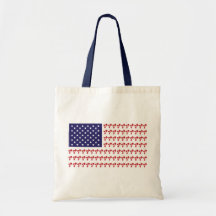 Bandera americana del motorista patriótico de BMX Bolsas Lienzo