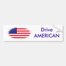 bandera americana DriveAMERICAN Pegatina De Parachoque