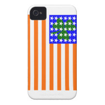 Bandera americana irlandesa Case-Mate iPhone 4 carcasas