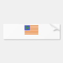 Bandera americana irlandesa pegatina de parachoque