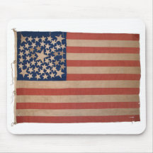 Bandera americana patriótica - 48 estrellas tapetes de ratón