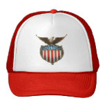 Bandera americana patriótica del vintage y Eagle c Gorras
