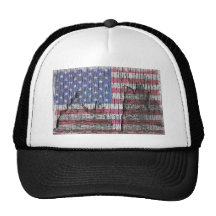 Bandera americana patriótica pintada peladura del  gorras