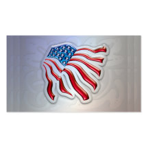 Bandera americana personal o tarjetas de visita