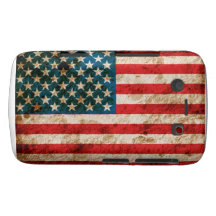 Bandera americana rugosa blackberry fundas