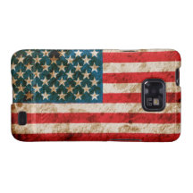 Bandera americana rugosa samsung galaxy SII funda
