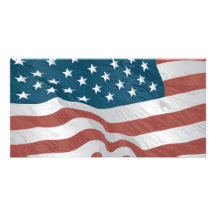 Bandera americana tarjetas personales