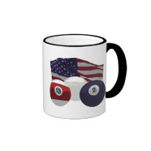Bandera americana tazas de café