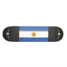 Bandera argentina pelada moderna tablas de patinar