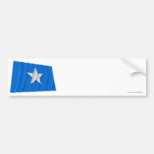 Bandera azul de Bonnie/al oeste bandera de la repú Pegatina De Parachoque