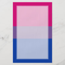 Bandera bisexual del orgullo tarjetón