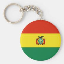 Bandera BO de Bolivia Llaveros Personalizados