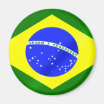 Bandera brasileña de los regalos y de las camiseta imán para frigorifico