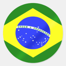 Bandera brasileña de los regalos y de las camiseta etiquetas  