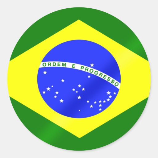 Bandera brasileña de los regalos y de las camiseta etiquetas  