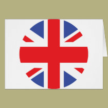 bandera británica de Reino Unido tarjetas