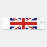 Bandera británica etiqueta de parachoque