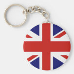 Bandera británica llavero personalizado