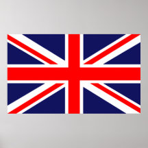 Bandera británica posters