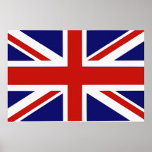 Bandera británica poster