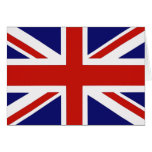 Bandera británica tarjetas