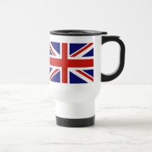 Bandera británica taza de café