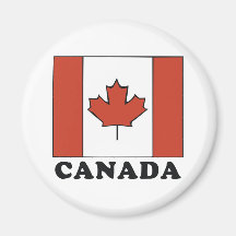 Bandera canadiense imán para frigorifico