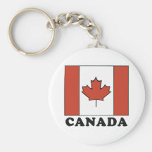 Bandera canadiense llavero personalizado