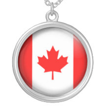 Bandera canadiense pendientes personalizados