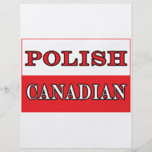 Bandera canadiense polaca de Polonia Flyer Personalizado