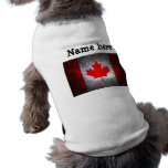 Bandera canadiense prenda mascota