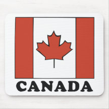 Bandera canadiense tapetes de ratón