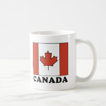 Bandera canadiense taza