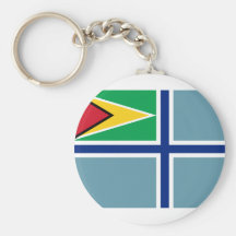 Bandera civil del aire de Guyana, Guinea-Bissau Llavero