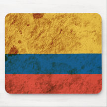 Bandera colombina rugosa tapete de ratones