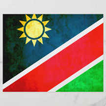 Bandera colorida de namibiano del contraste flyer a todo color