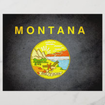 Bandera colorida del Montanan del contraste Tarjeton